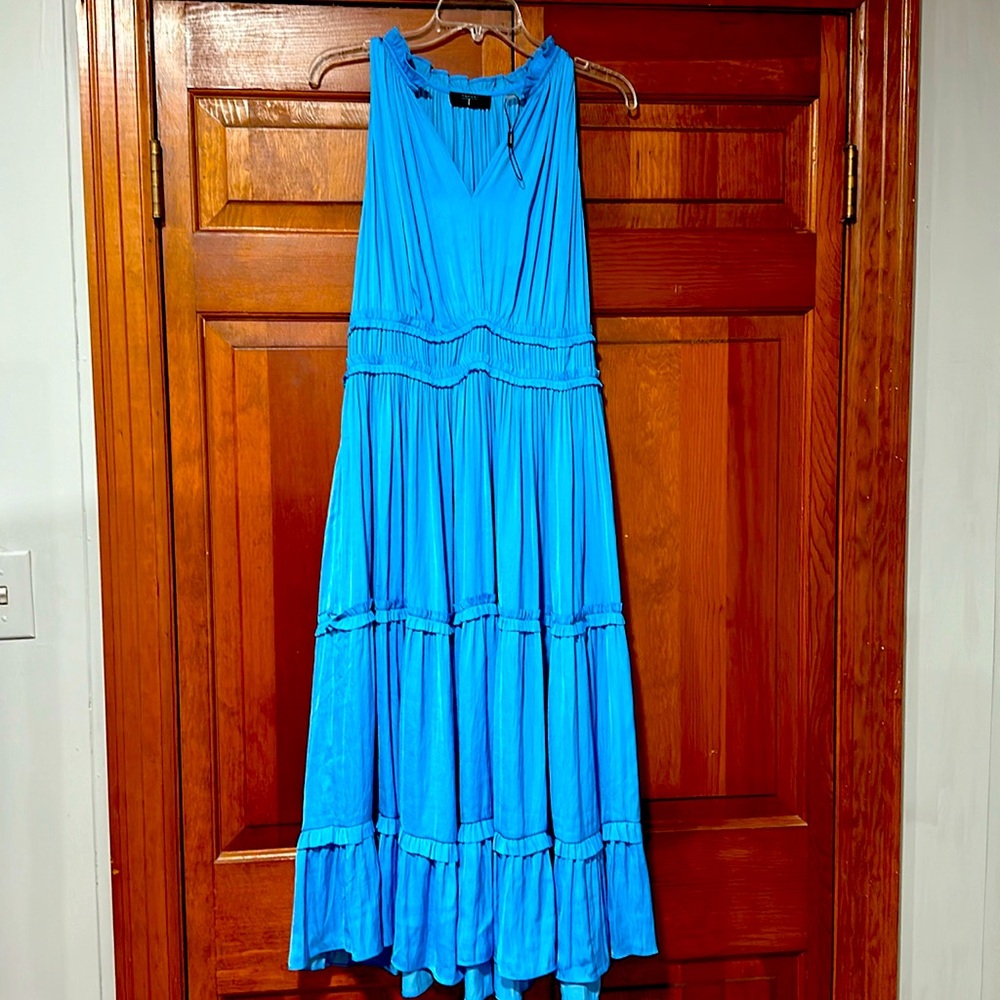 Tahari  Midi Cocktail Dress Blue XL/TG